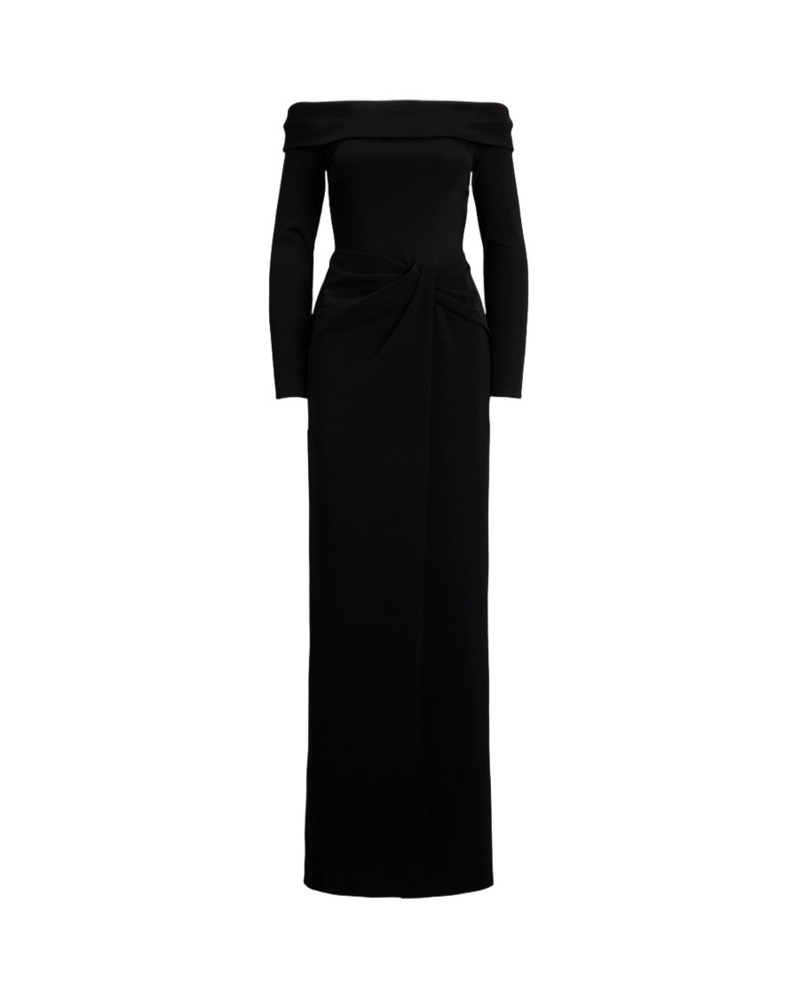 Lauren Ralph Lauren Sakaris Long Sleeve Gown With Knit Bodice