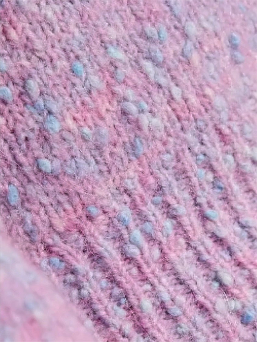 Ganni Textured Knit Sweater In Pastel Shades
