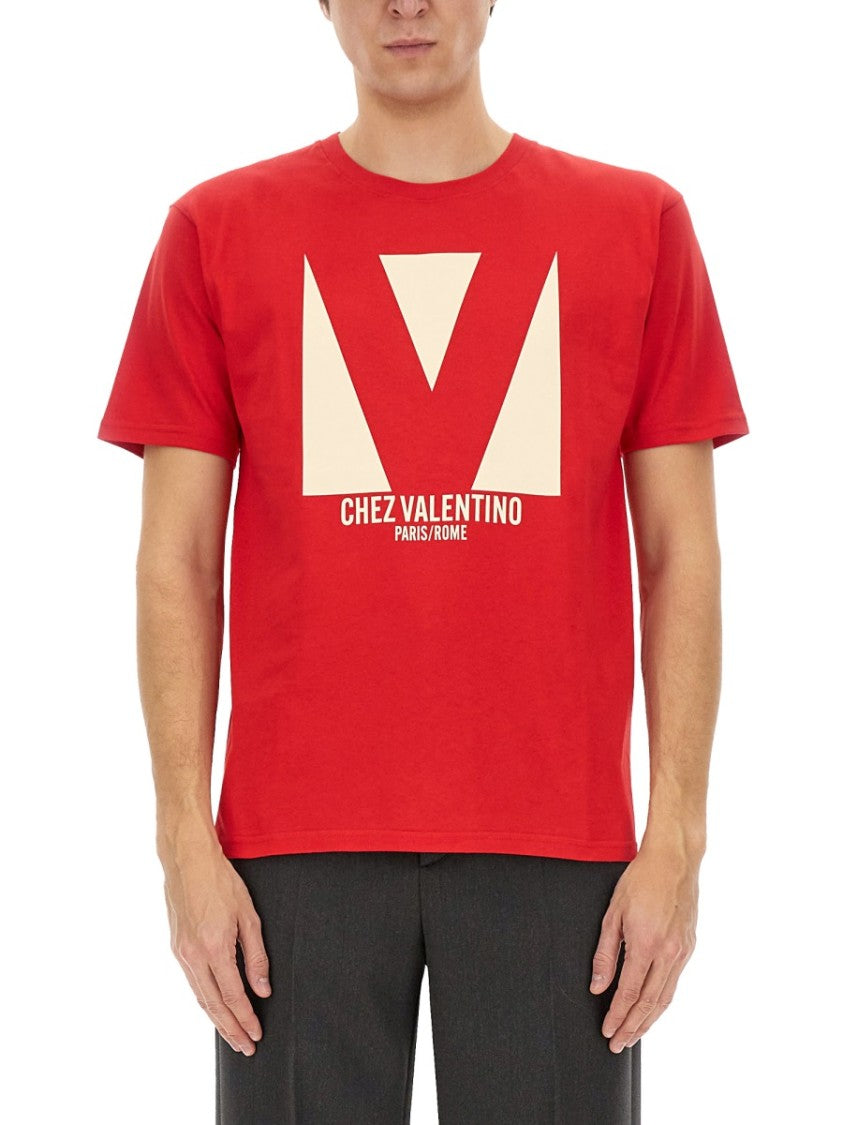Valentino Cotton T-Shirt With Print
