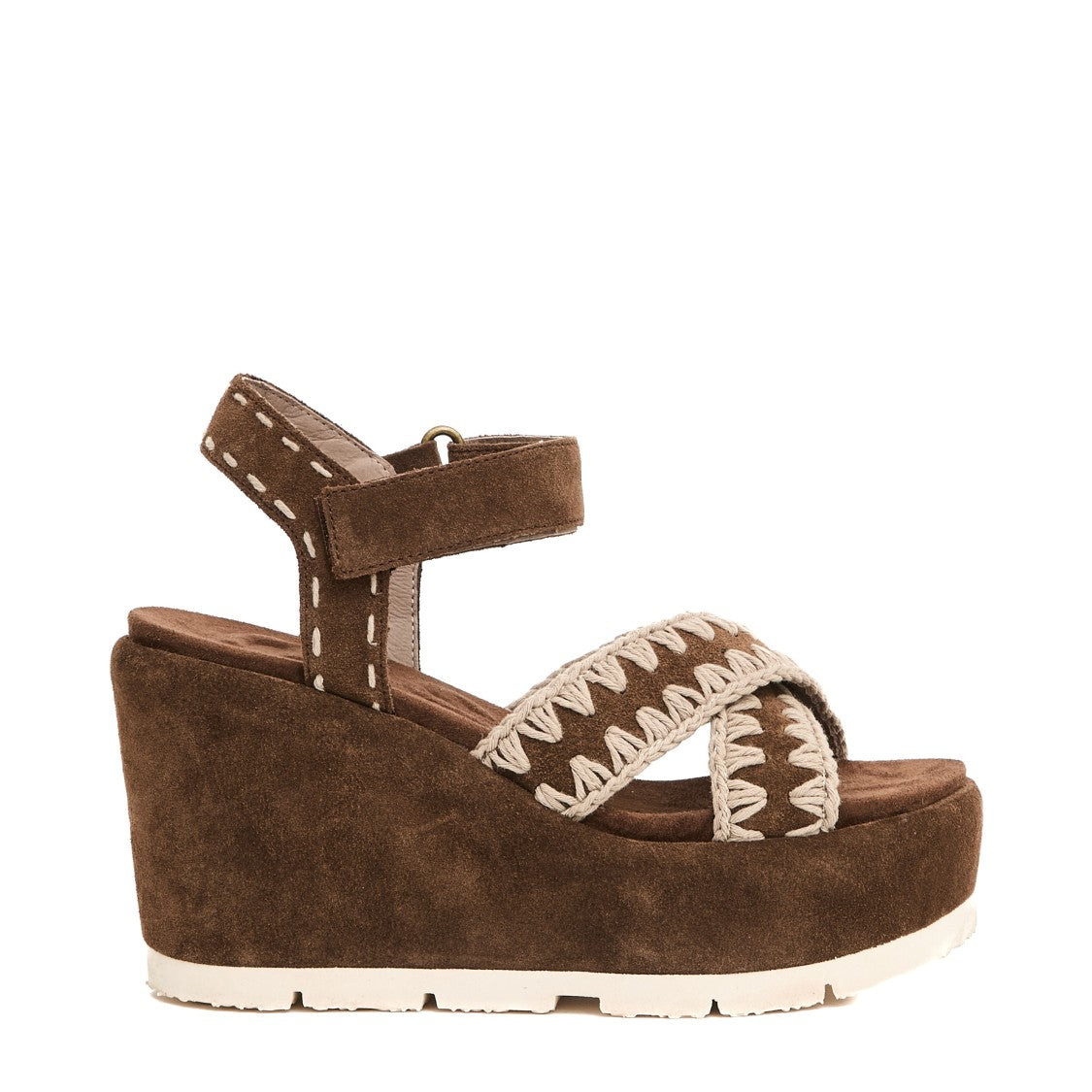 Mou Wedge Sandal With Crisscross Strap