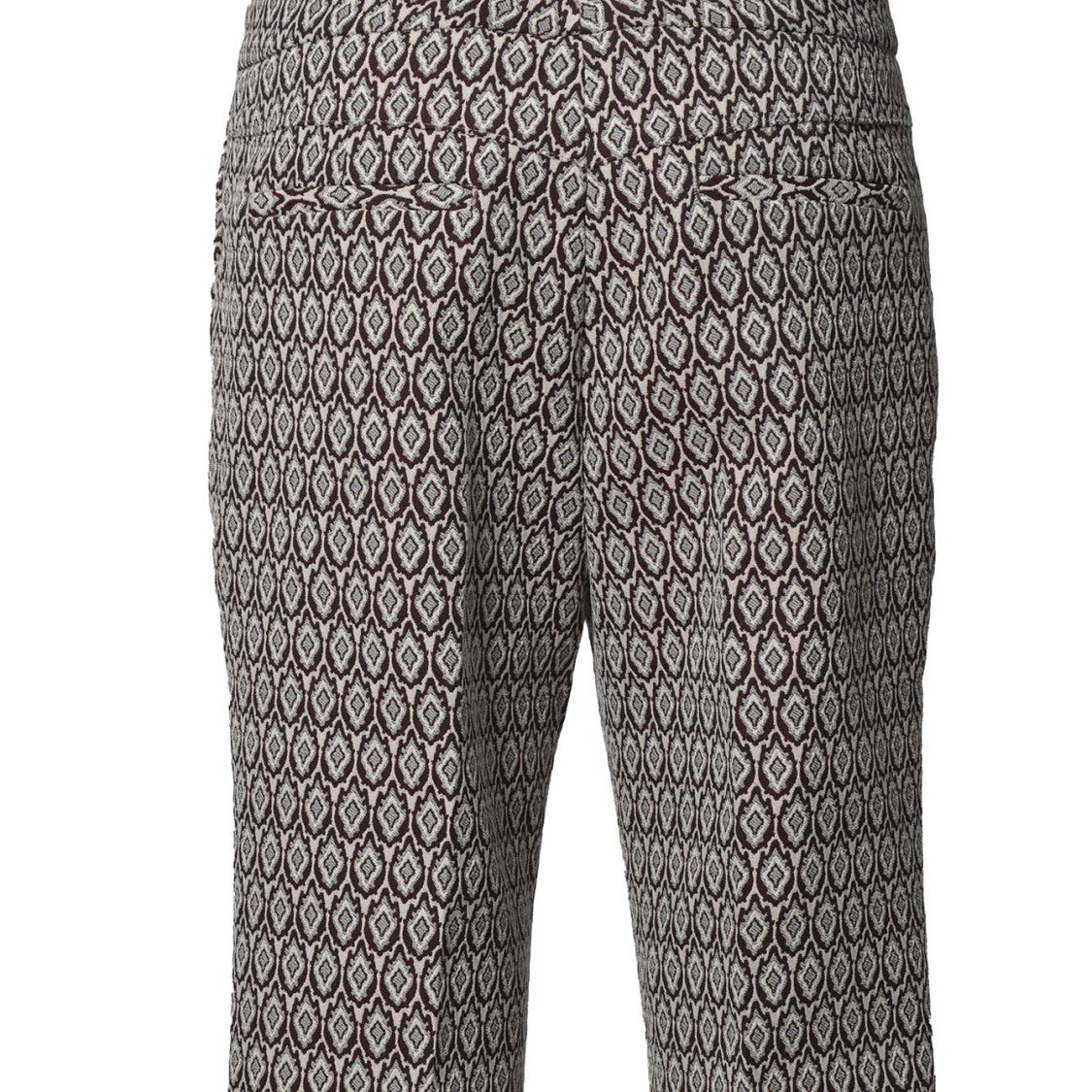 Etro Multicolored Jacquard Cotton Flare Trousers