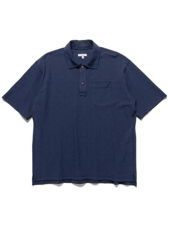 Engineered Garments Short-Sleeve Polo Shirt With Buttoned Placket