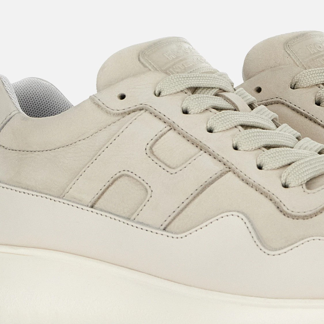 Hogan Interactive3 Leather Sneakers With Cushioned Sole