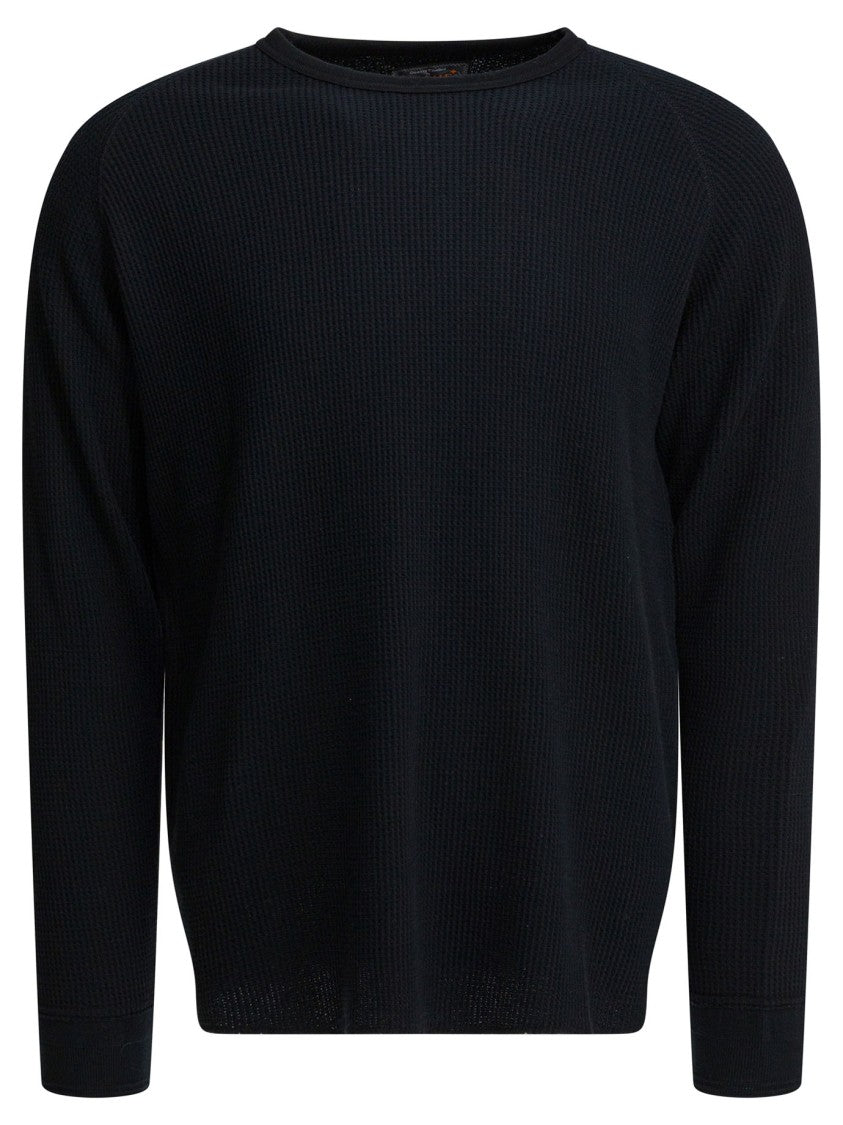 Beams Plus Waffle Knit Long-Sleeve Crew Thermal T-Shirt