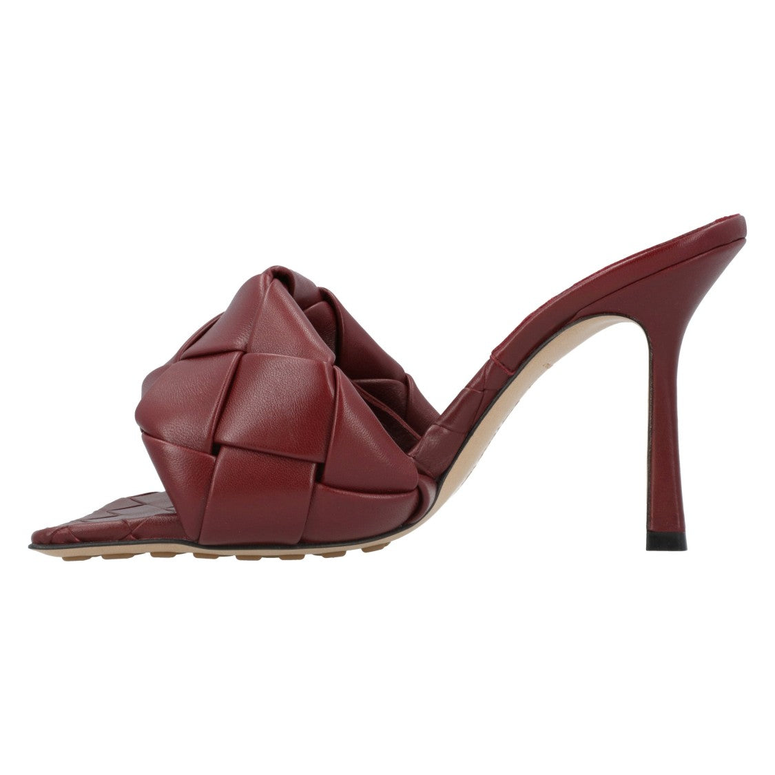 Bottega Veneta Lido Mule Red