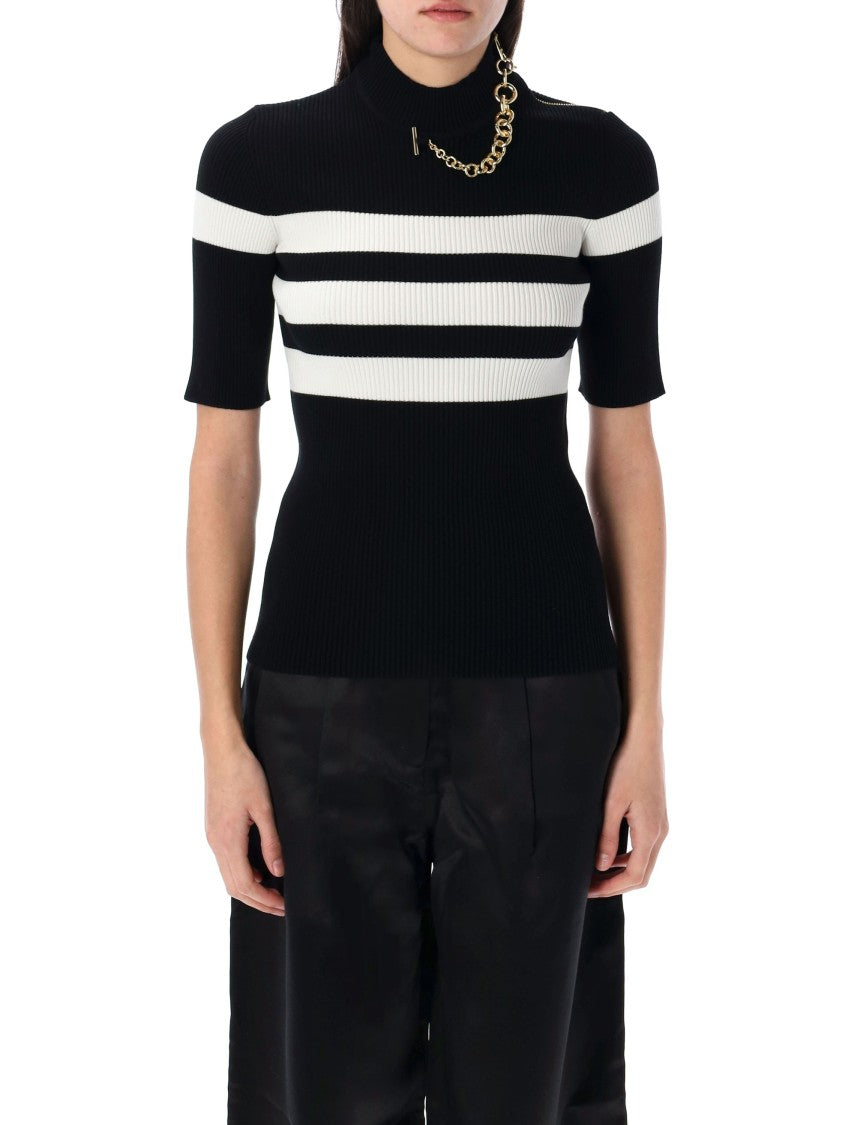 Jean Paul Gaultier Striped Knit Top