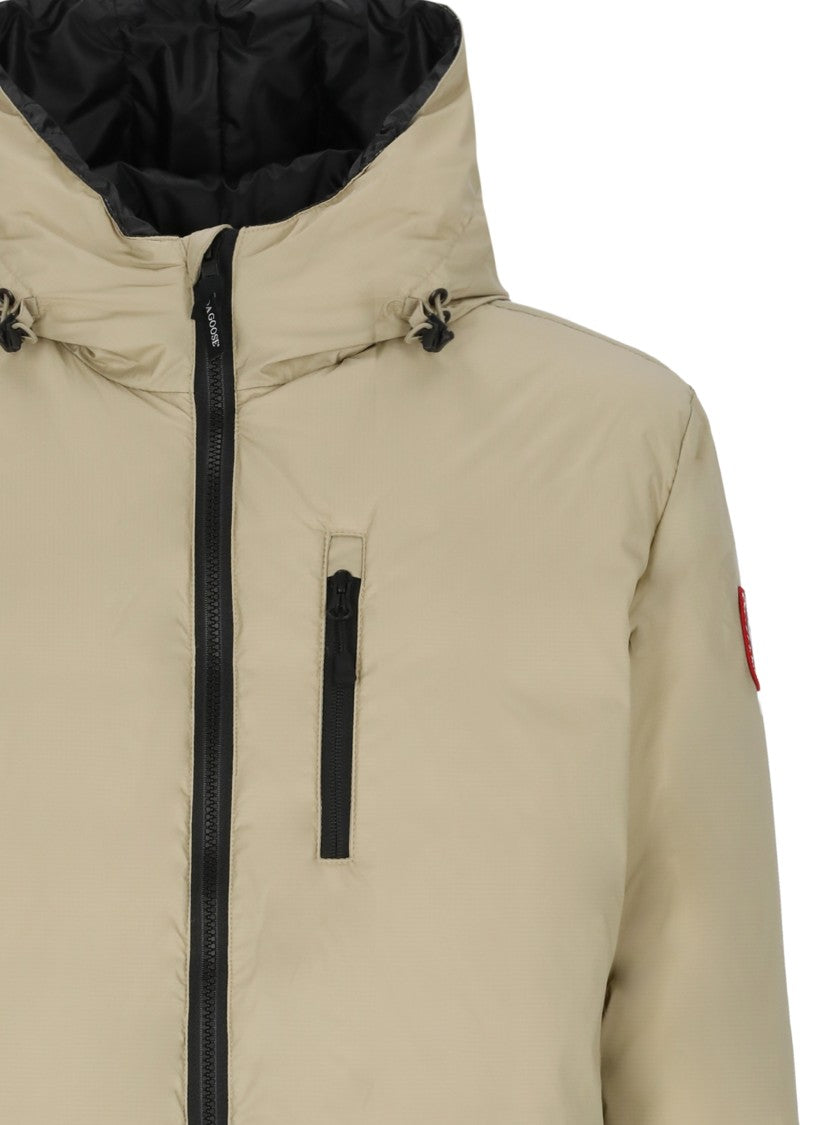 Canada Goose Short Padded Jacket With Adjustable Drawstring And Iconic Emblem