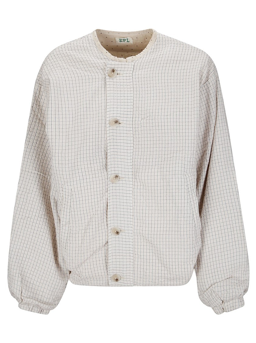 Epl Check Cotton Bomber Jacket