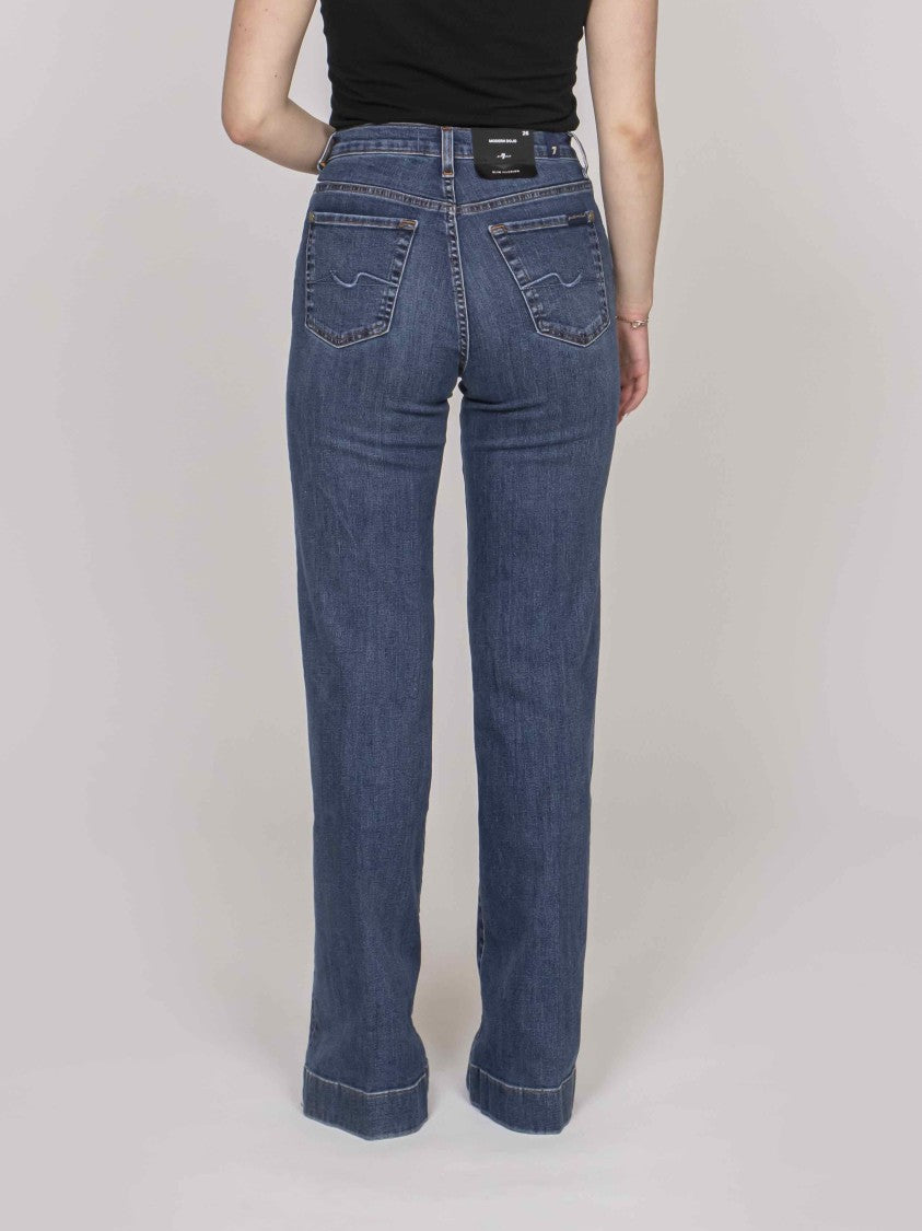 7 For All Mankind Dojo High-Waisted Five-Pocket Flared Jeans