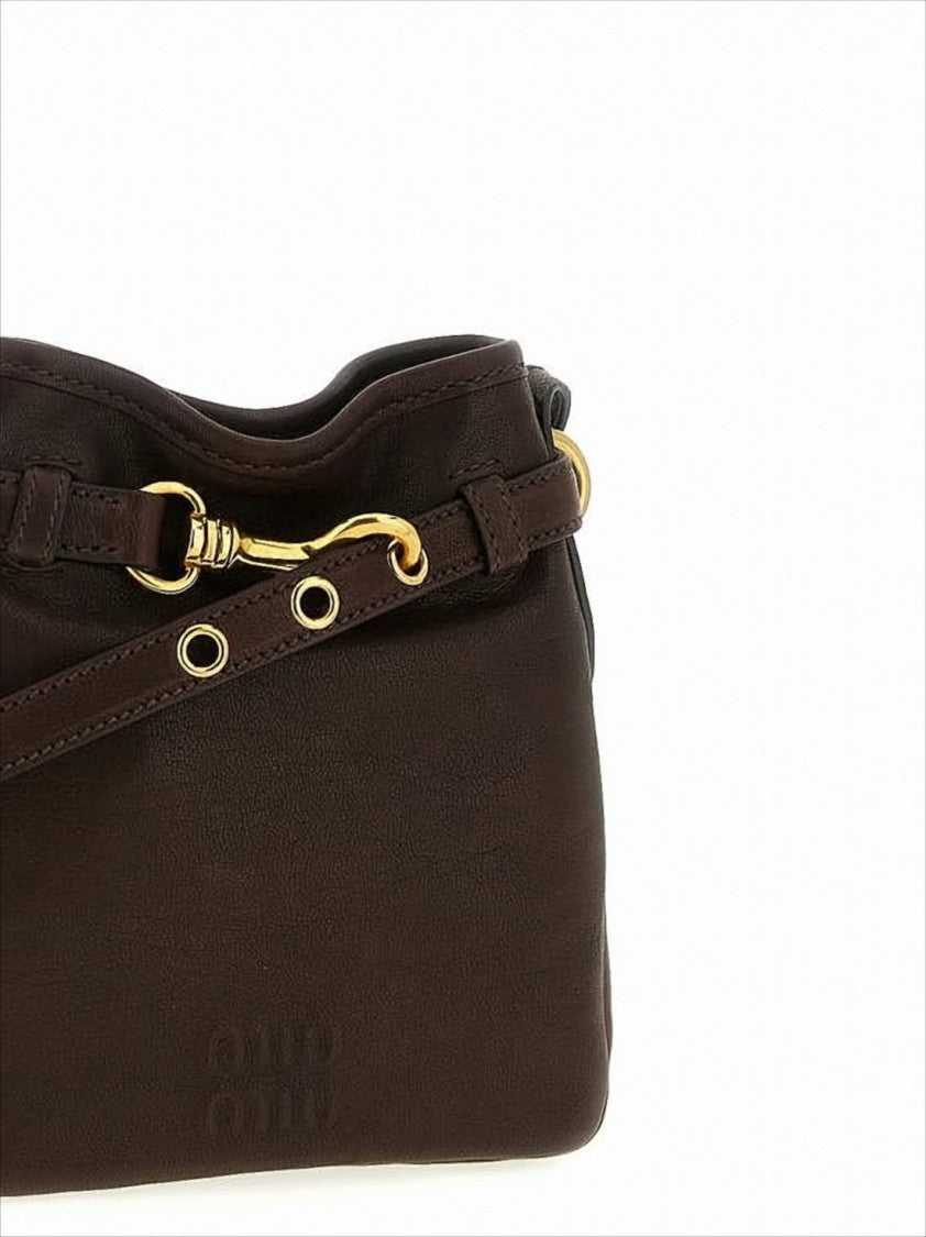 Miu Miu Compact Lambskin Shoulder Bag