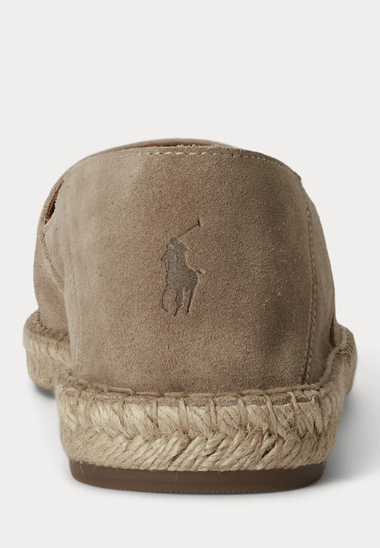 Polo Ralph Lauren Slip-On Suede Espadrilles With Braided Jute Sole