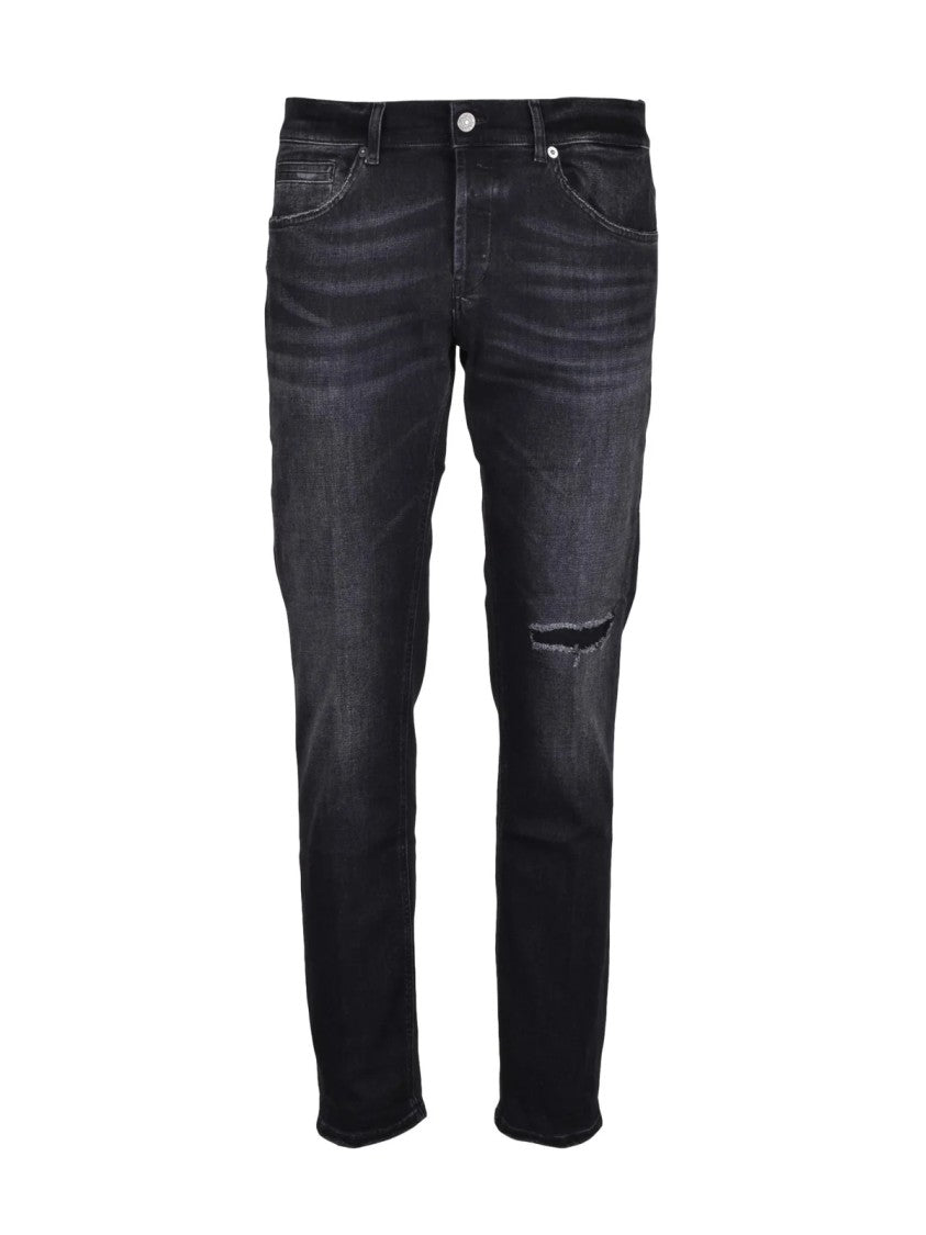 Dondup Black George Skinny Fit Cotton Polyester Jeans