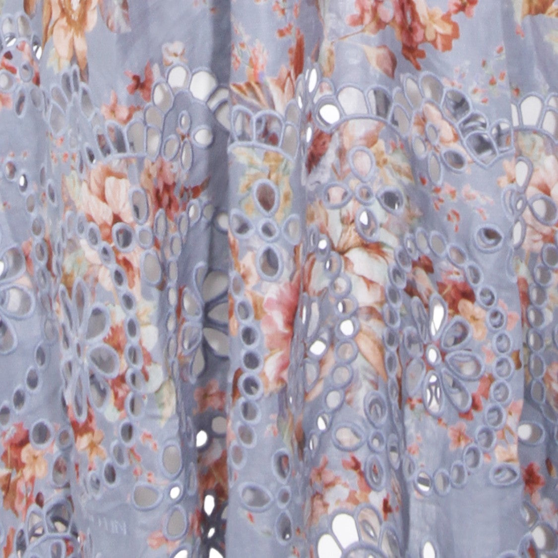 Zimmermann Floral Pattern Blue Midi Dress