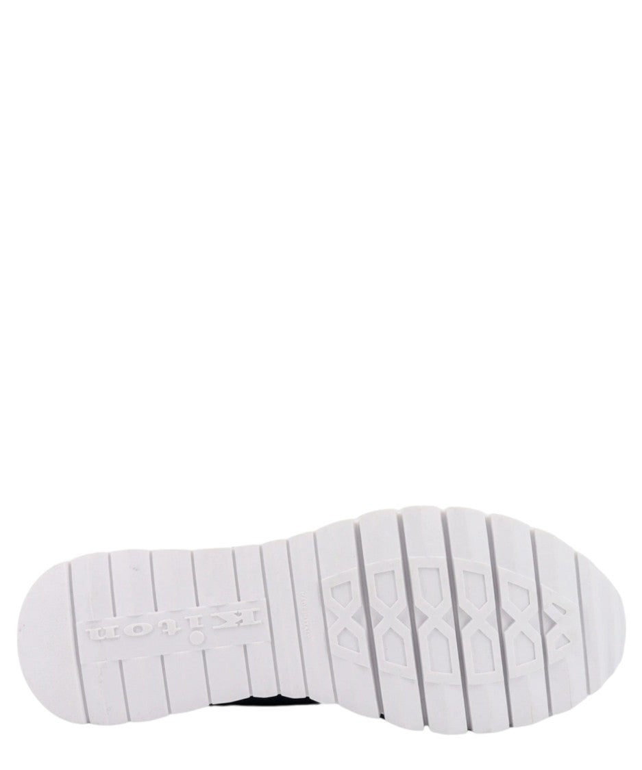 Kiton Deep Blue Knitted Sneakers