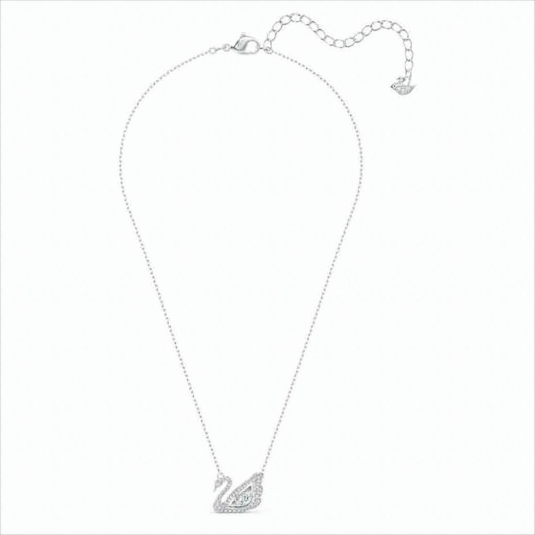 Swarovski Swan-Shaped Necklace With Sparkling Crystal Pendant