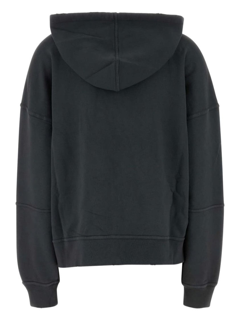Golden Goose Anthracite Grey Graphic Print Drop Hoodie