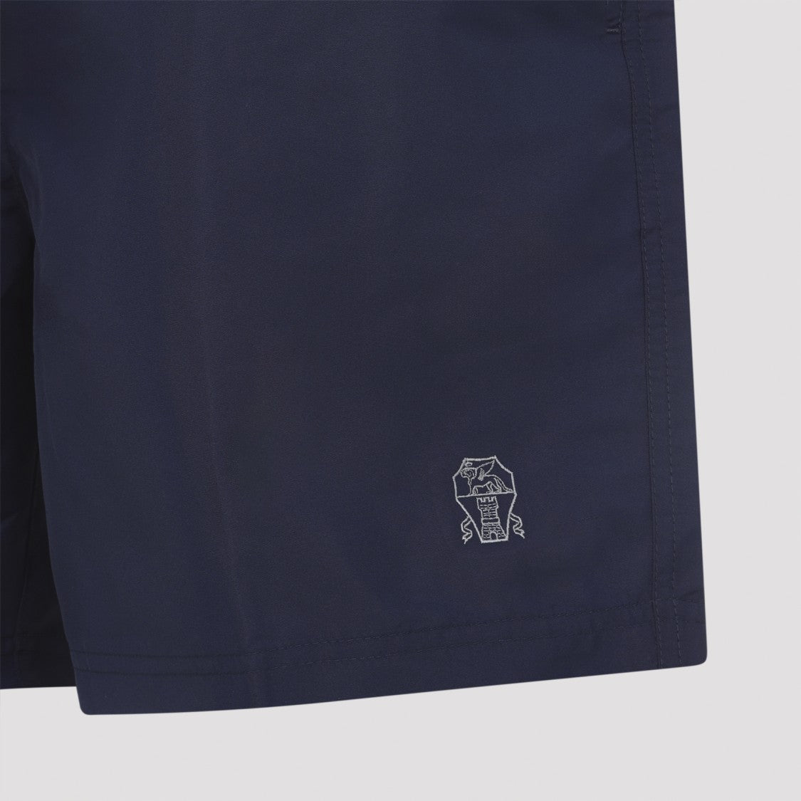Brunello Cucinelli Dark Navy Shorts With Contrasting Drawstring