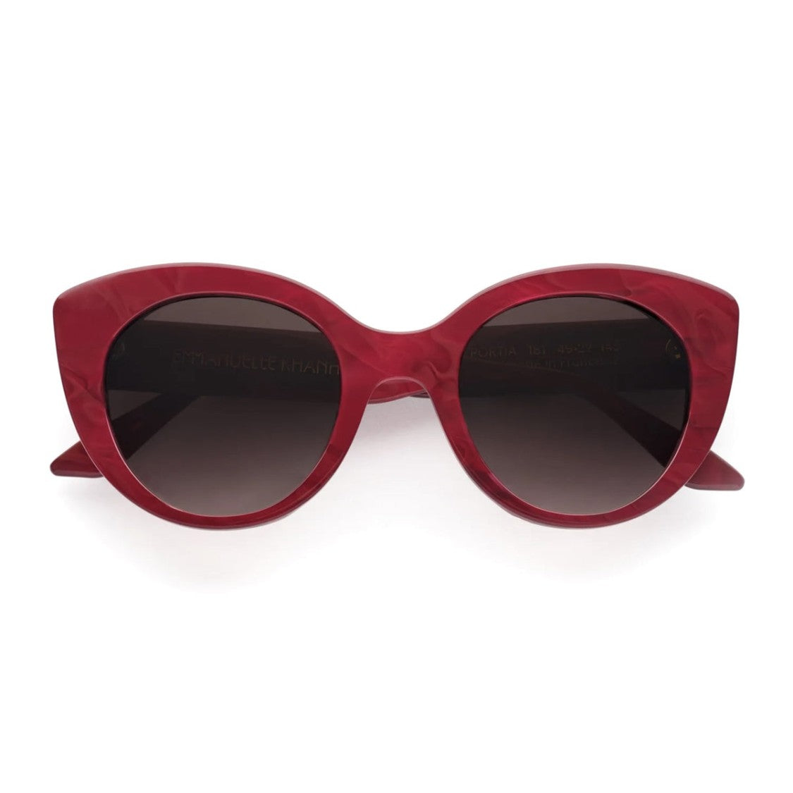Emmanuelle Khanh Red Portia Butterfly Sunglasses