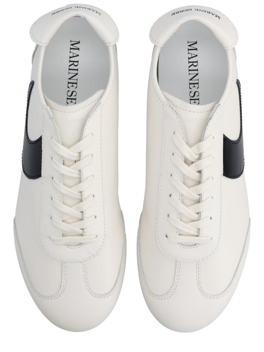Marine Serre Off-White Astra Crescent Accent Sneakers