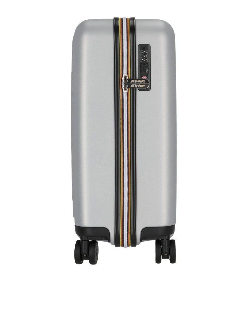 K-Way Compact Hard-Shell Eudoxie Trolley With Embossed Patterns