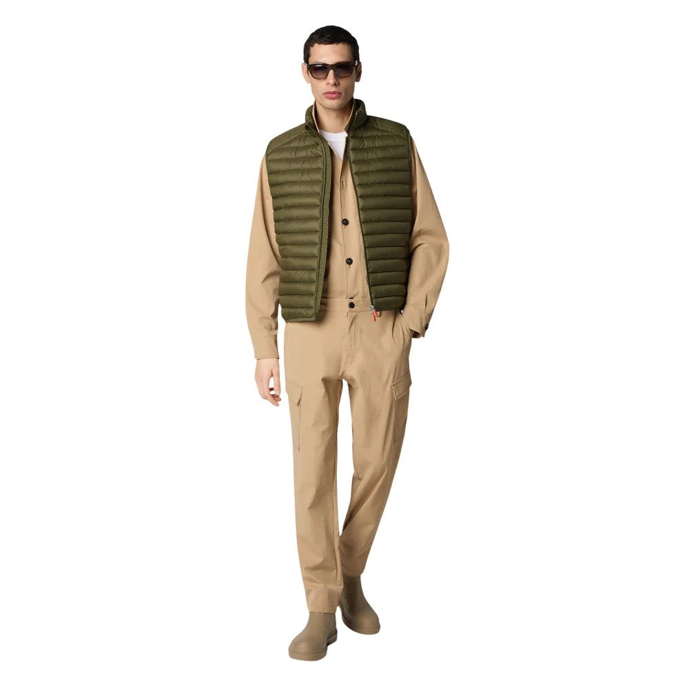 Save The Duck Quilted Vest Stand-Up Collar