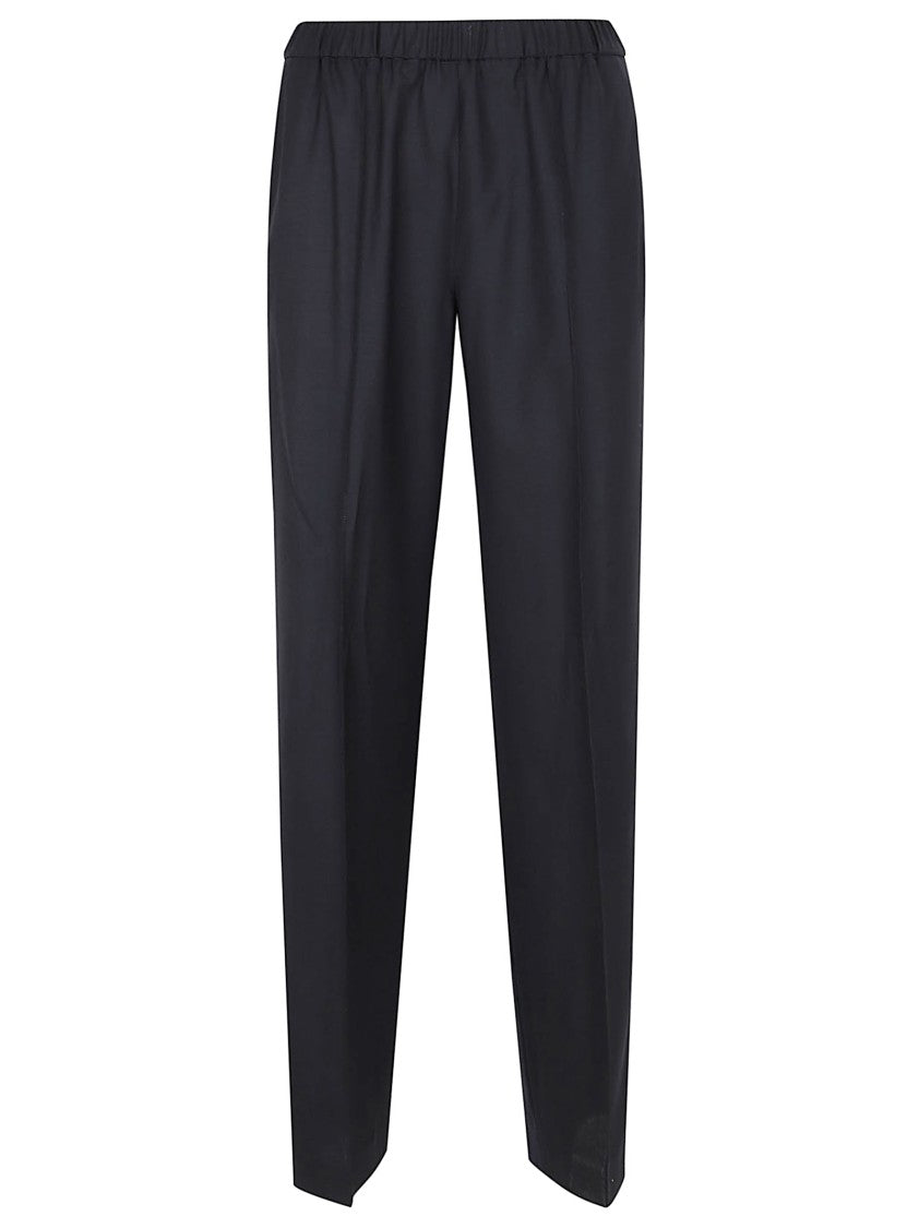 Fabiana Filippi Tailored Blue Trousers With Elasticated Waistband