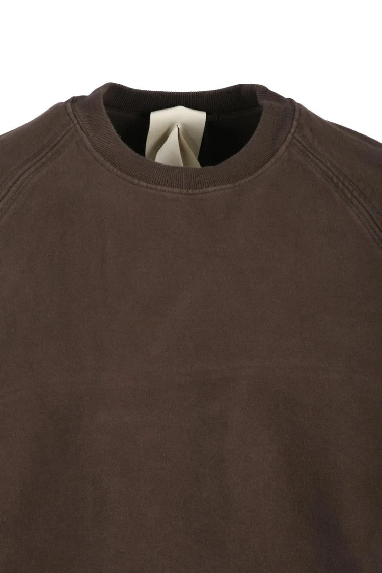 Ten C Brushed Interior Crewneck Sweatshirt Brown