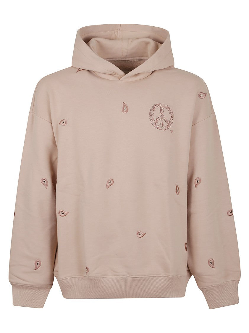 Emporio Armani Embroidered Motif Hooded Sweatshirt