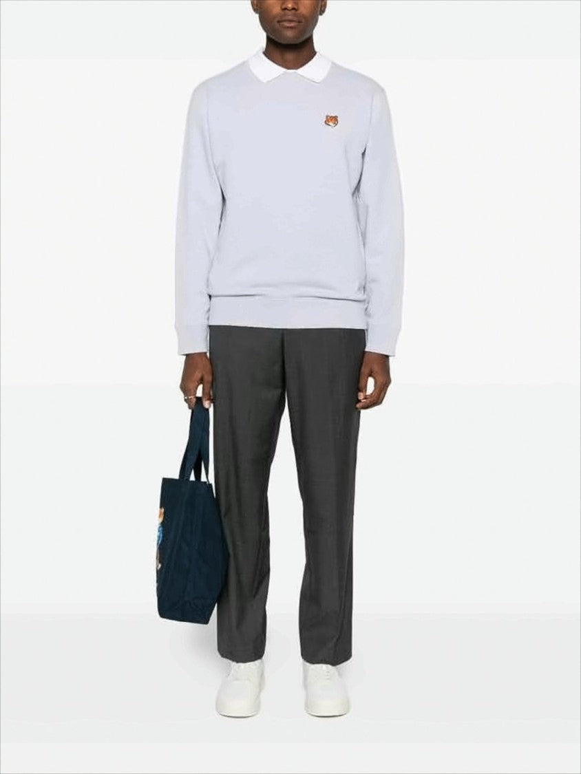 Maison Kitsuné Light Grey Regular Sweatshirt