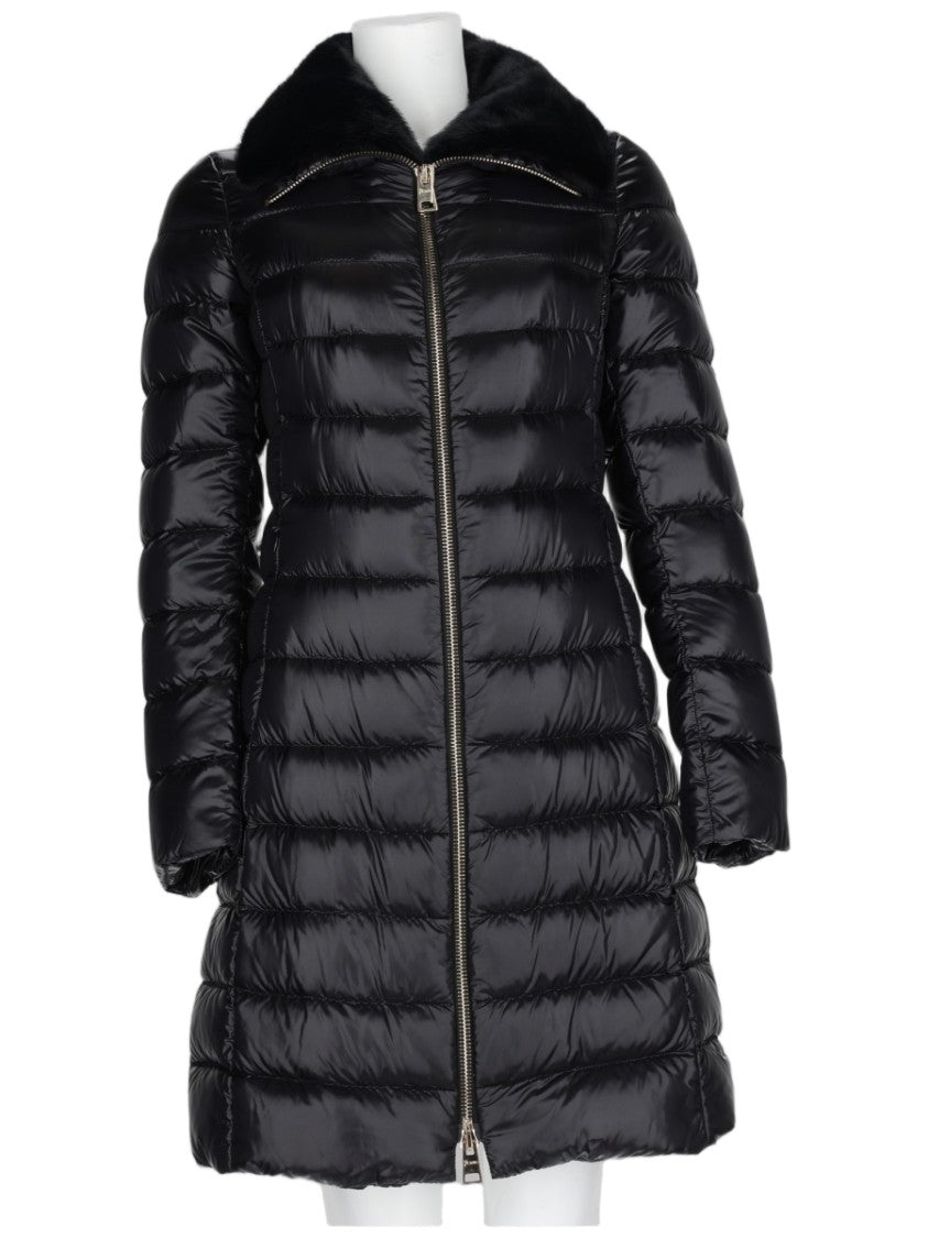 Herno Long Glossy Quilted Down Jacket