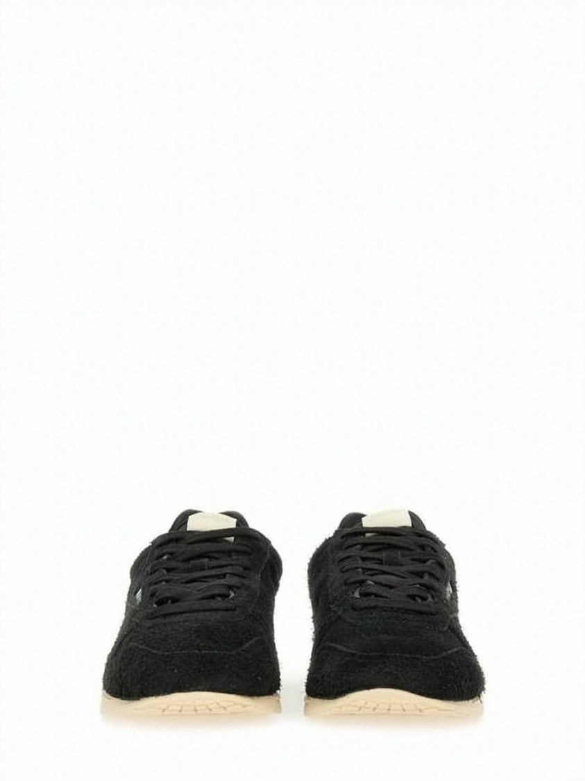 Autry Suede And Nylon Sneakers With Textured Outsole