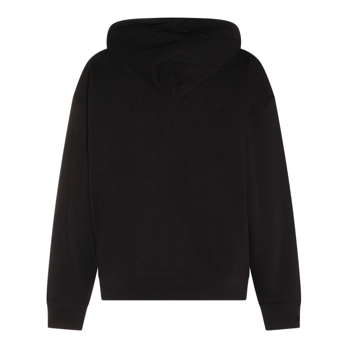 Y-3 Kangaroo Pocket Black Cotton Sweatshirt With Logo Print