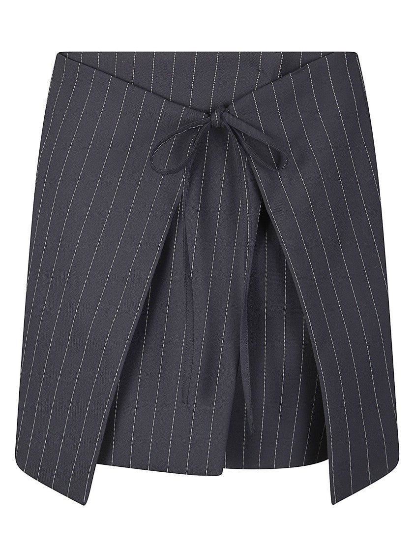 Sportmax Black Fatti Wrap Mini Skirt