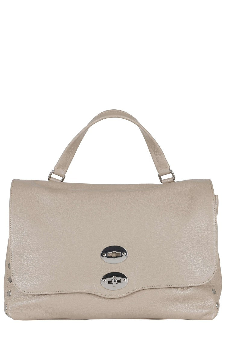 Zanellato Crete Postina Daily Medium Double Swivel Leather Shoulder Bag