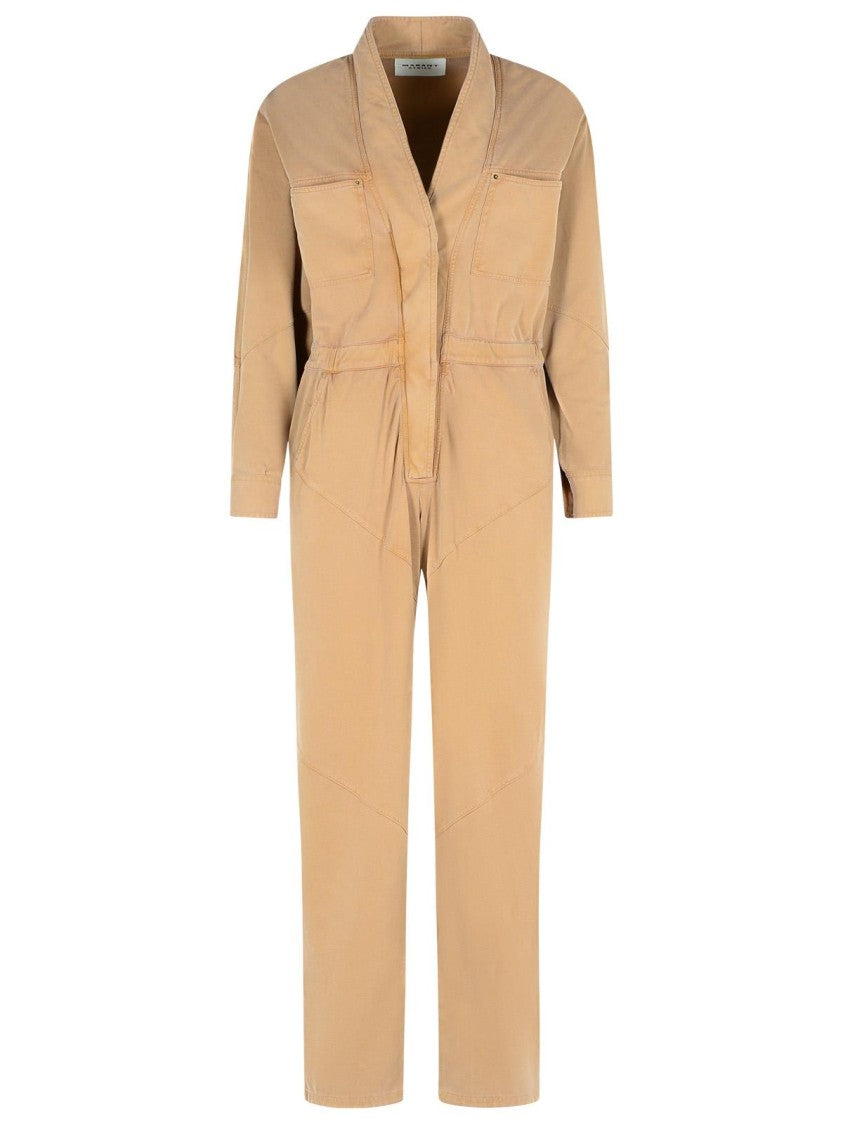 Isabel Marant Étoile Remady' Brown Cotton Jumpsuit