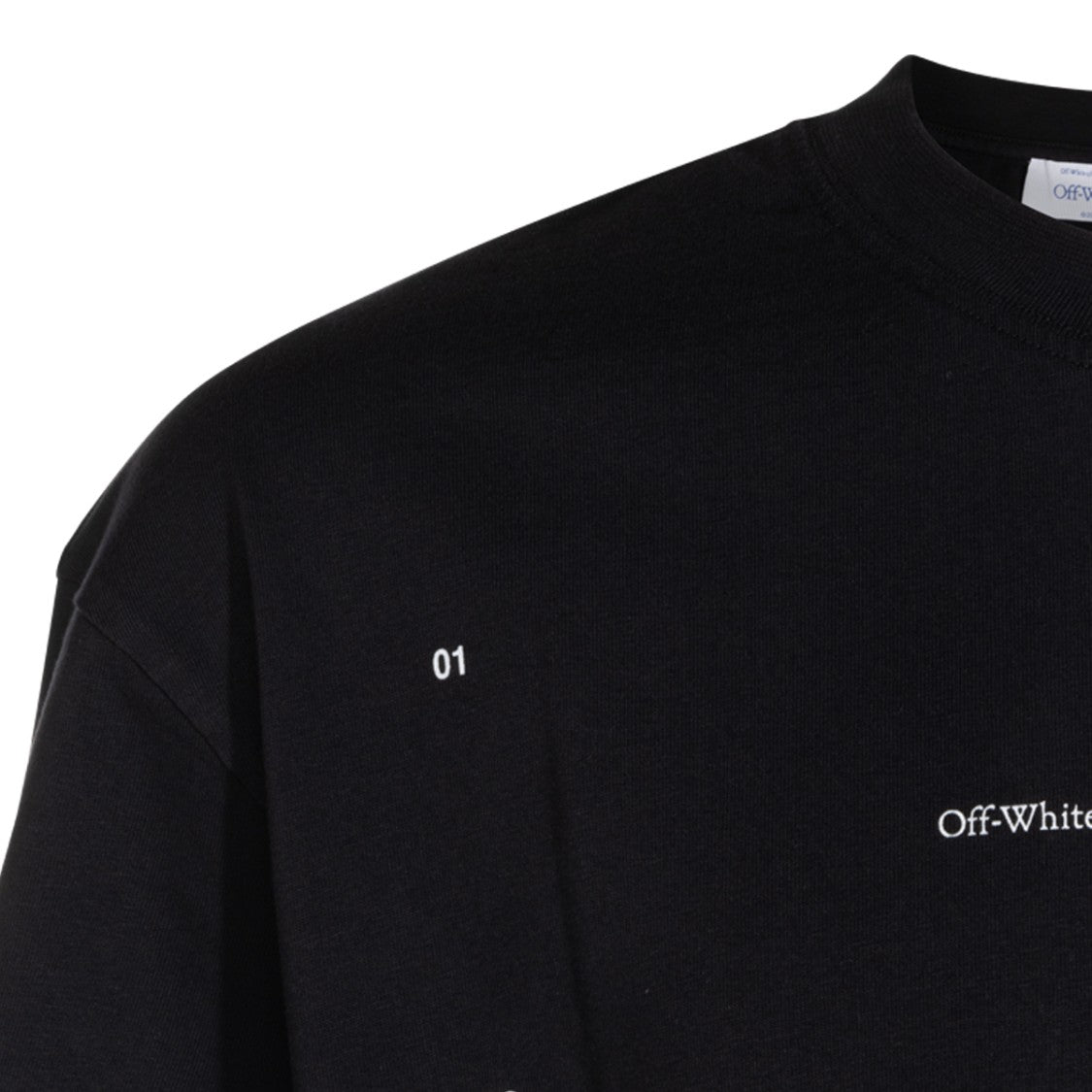 Off-White Black Cotton Arrow Crewneck T-Shirt
