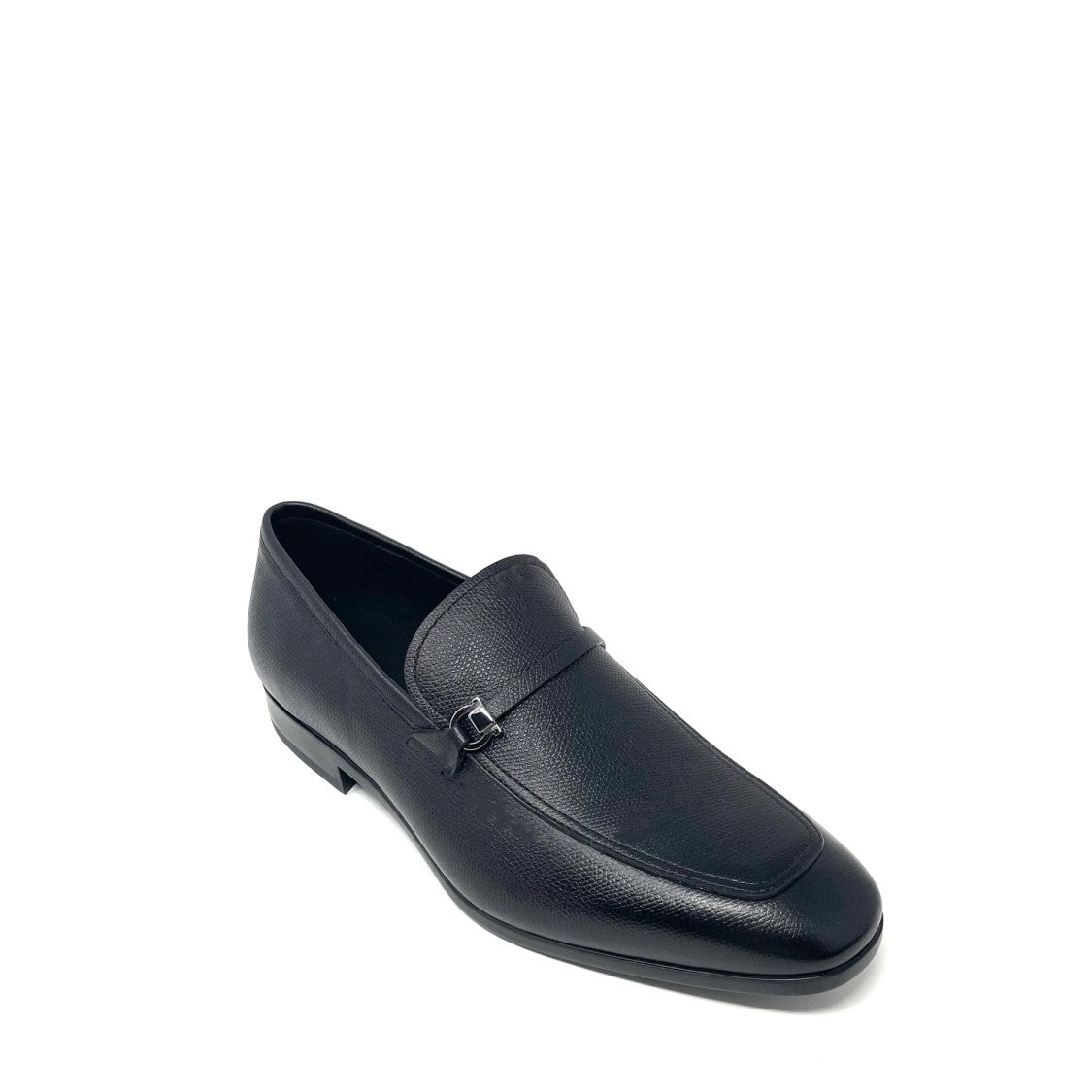 Salvatore Ferragamo Charme Loafers In Textured Calf Leather