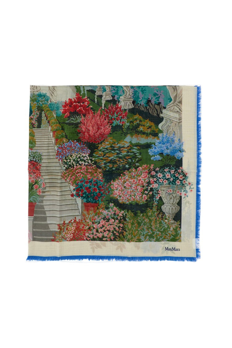 Max Mara Garden Scene Rectangular Scarf