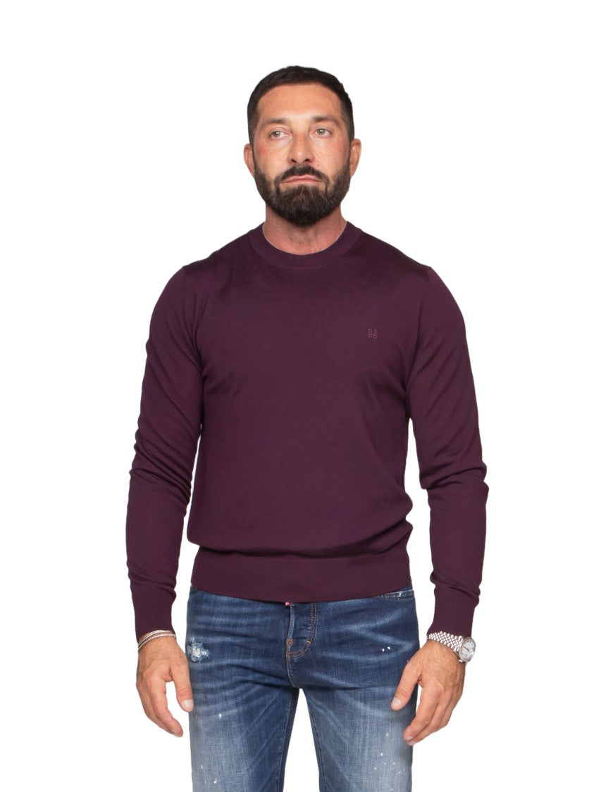 Dsquared2 Fitted Long-Sleeve Sweater With Crew Neckline And Logo Detail
