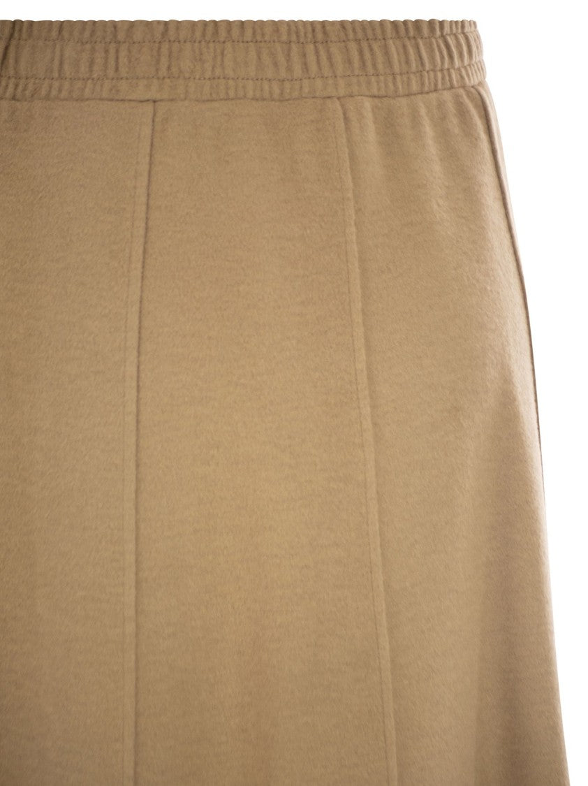 Max Mara Circeo - Jersey Skirt With Draped Effect