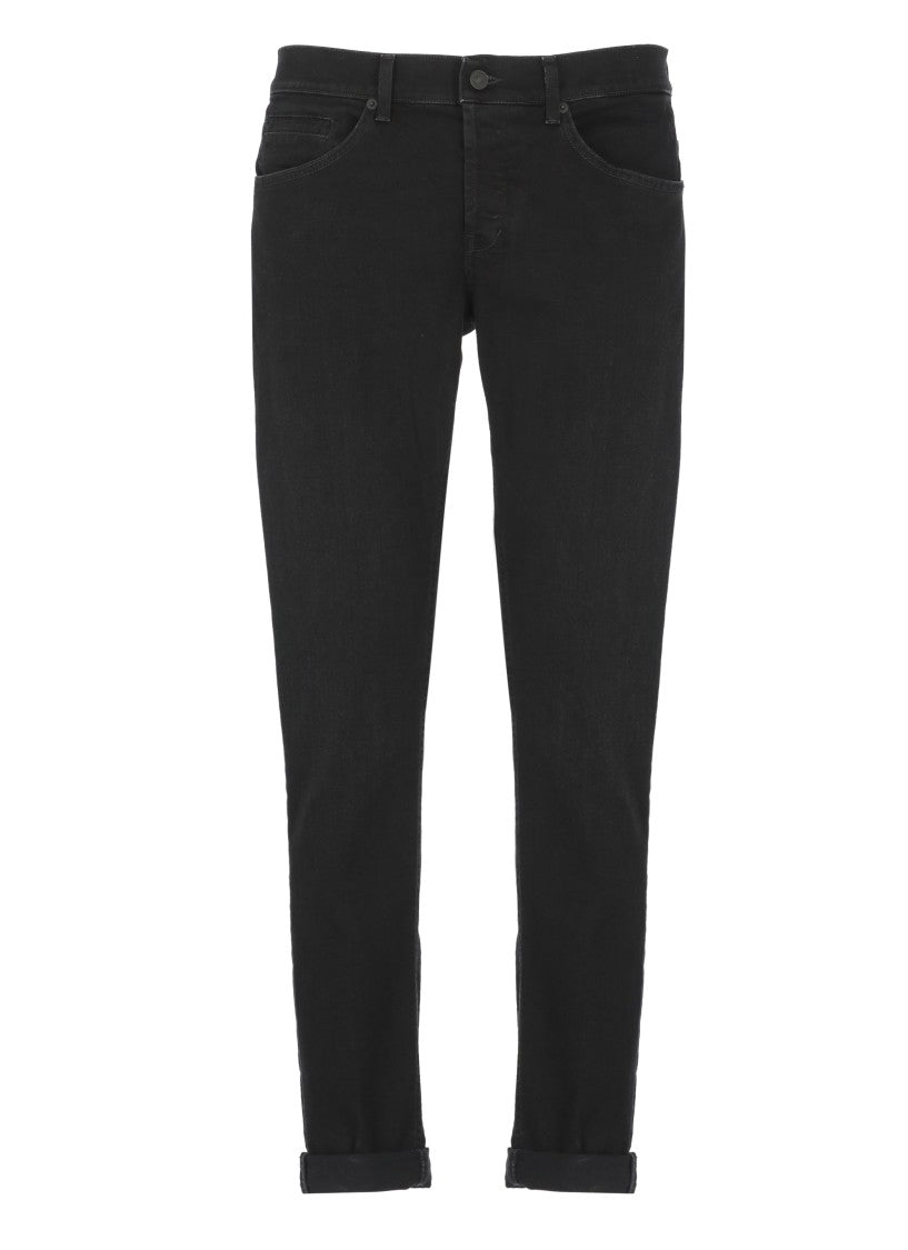 Dondup Black George Cotton Trouser