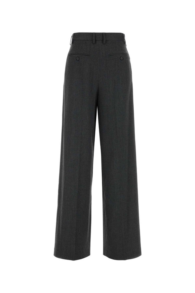 Mm6 By Maison Margiela Dark Grey Stretch Twill Pant