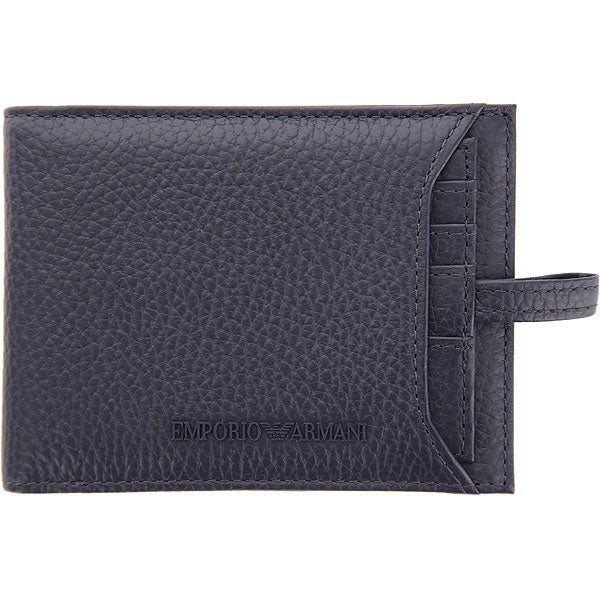 Emporio Armani Textured Leather Bi-Fold Wallet