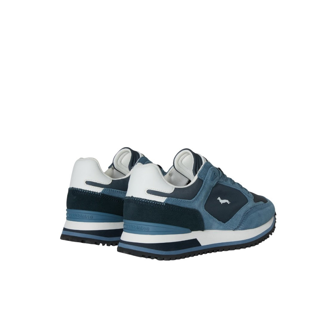 Harmont & Blaine Dynamic Blue Sneakers With Suede