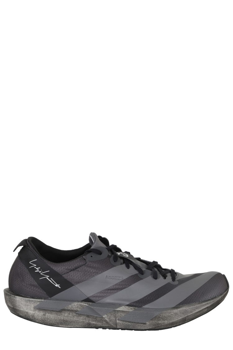 Y-3 Low-Profile Stretch Mesh Sneakers With Distressed Sole