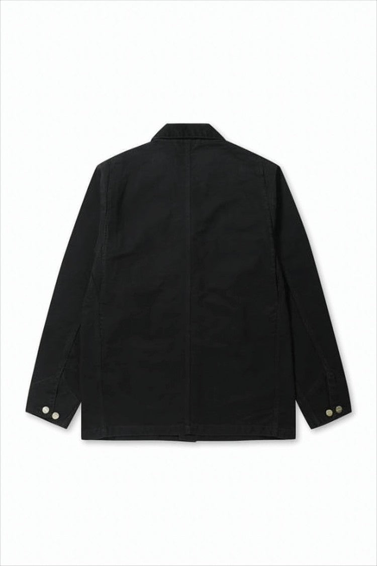 Carhartt Wip Button-Up Black Leroy Chore Coat