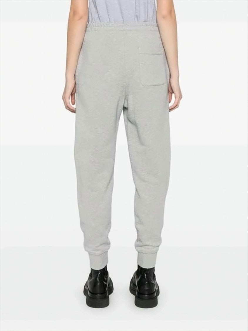 Fendi Relaxed Fit Grey Jogger Pants With Embroidered Logo