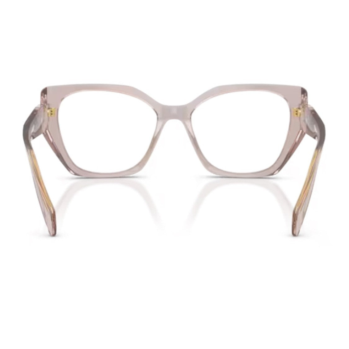 Prada Pink Pr 18Wv Transparent Cat-Eye Eyeglasses