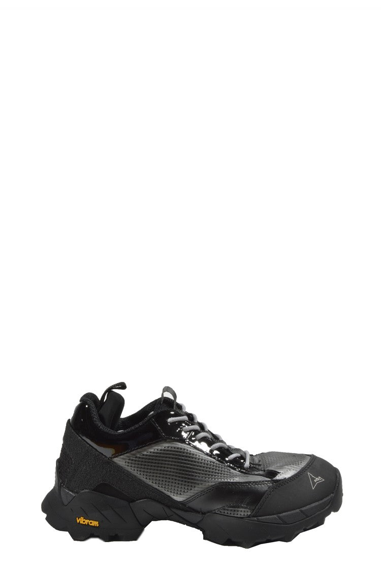 Roa Logo Black Mesh And Synthetic Sneakers