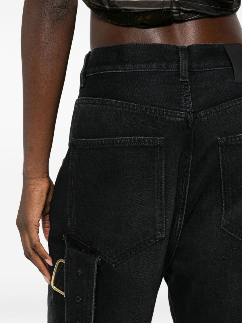Darkpark Wide-Leg Denim Jeans With High Waist